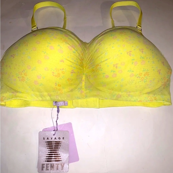 Savage X Fenty Other - NWT Savage X Fenty Lingerie Women’s Sz 1X Bra Floral Lace Padded Underwire